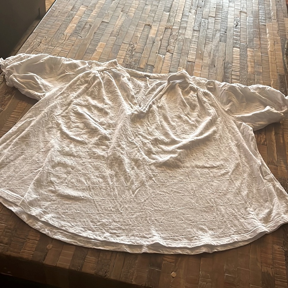 Free People smocked shirt